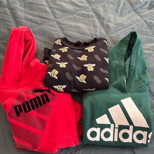 Boys sweatshirt and hoodie bundle